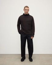 Dark Brown Cashmere Turtleneck Jumper