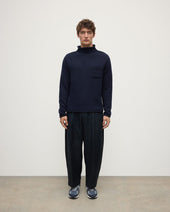 Dark Navy Cashmere Turtleneck Jumper