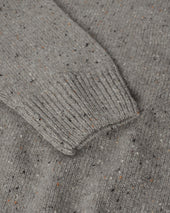 Grey Donegal Cashmere Marl Jumper