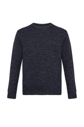 Donegal Cashmere Marl Dark Navy Jumper