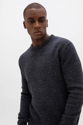 Donegal Cashmere Marl Dark Navy Jumper
