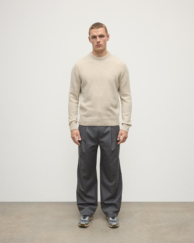 Cream Donegal Cashmere Marl Jumper