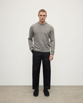 Grey Donegal Cashmere Marl Jumper
