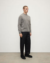 Grey Donegal Cashmere Marl Jumper