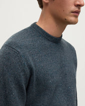 Blue Donegal Cashmere Marl Jumper