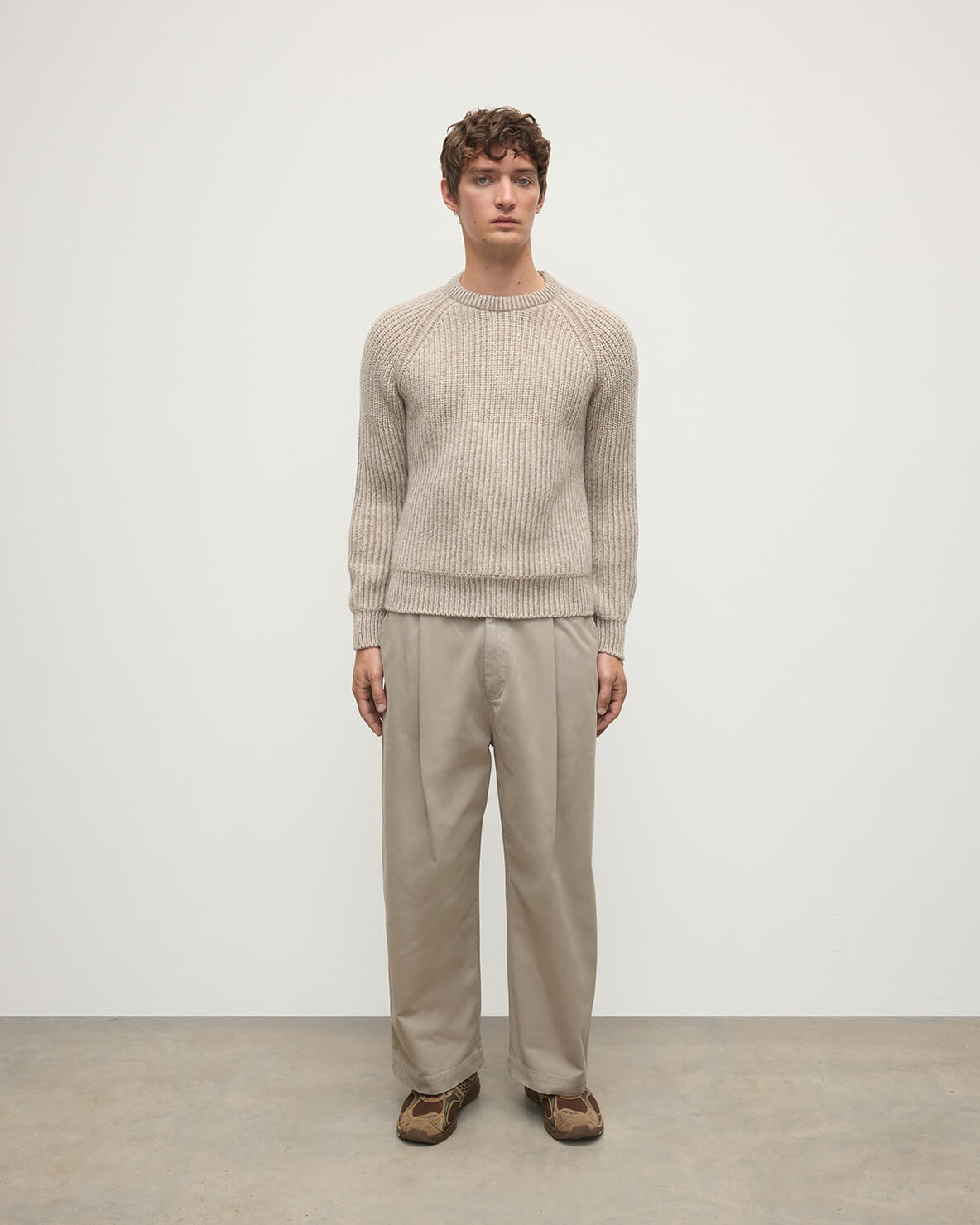 Ribbed Donegal Cashmere Jumper
