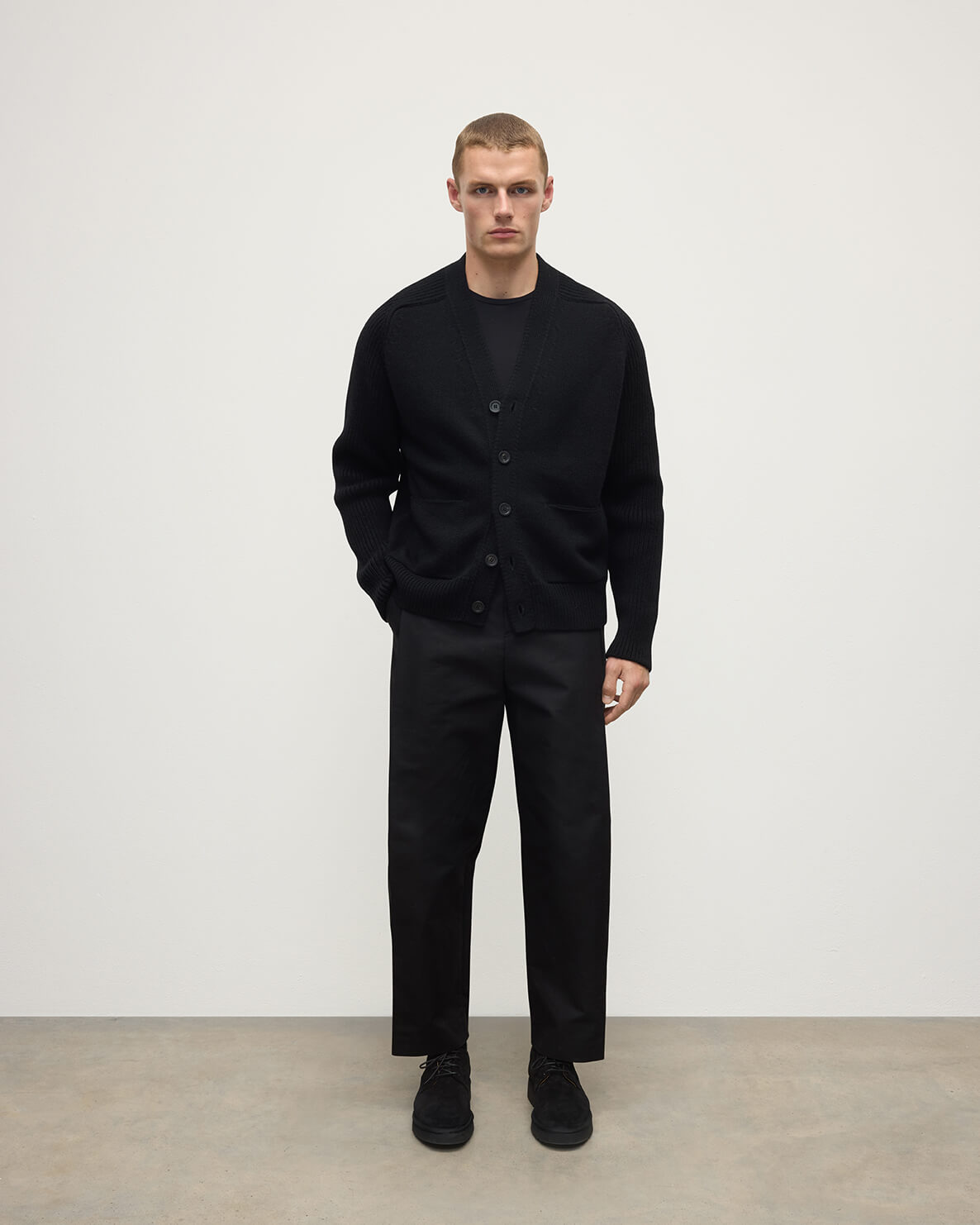 Ribbed Cashmere Cardigan