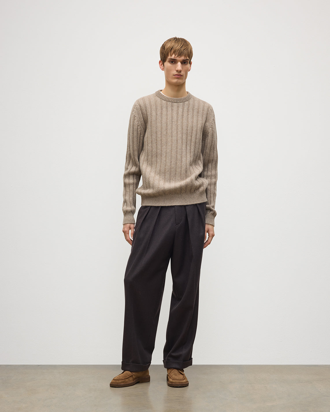 Peel Light Brown Cashmere Jumper