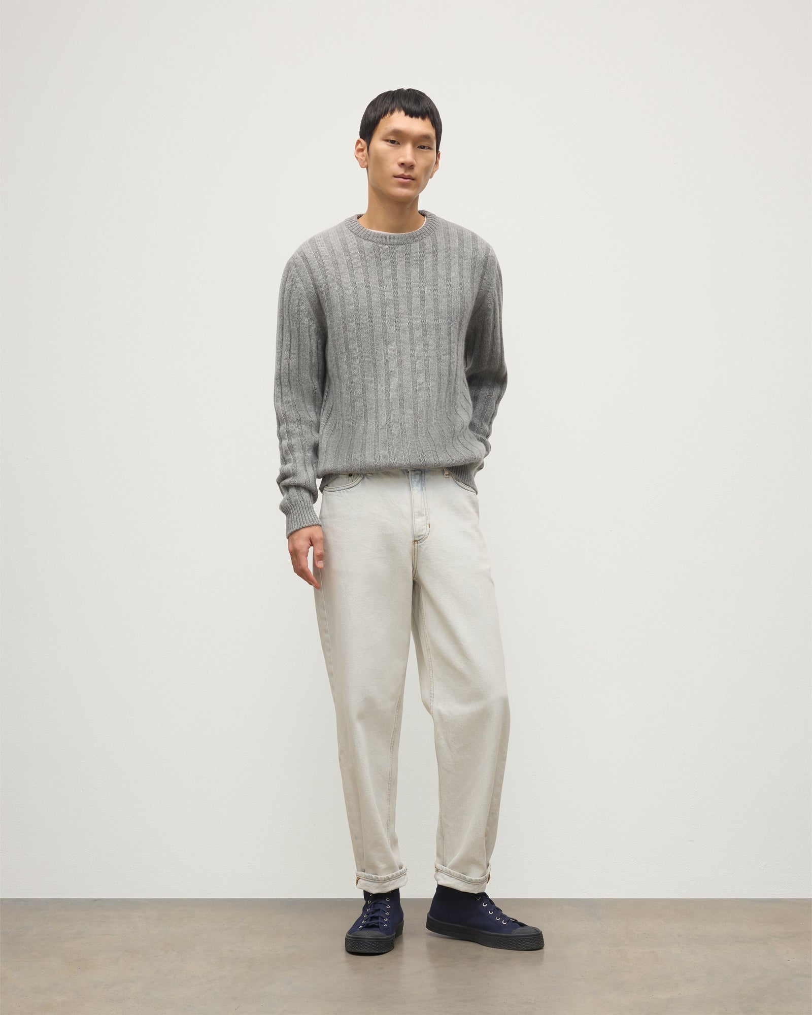 Peel Grey Cashmere Jumper