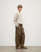 Calder Natural Cable Cashmere Jumper