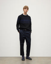 Summit Black & Blue Cashmere Jumper
