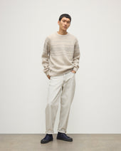 Summit Natural & Grey Cashmere Jumper