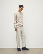 Summit Natural & Grey Cashmere Jumper