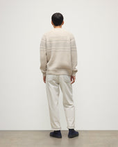 Summit Natural & Grey Cashmere Jumper