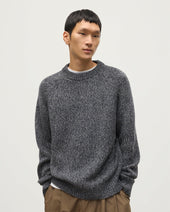 Fyfe Dark Navy Marl Cashmere Jumper
