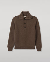 Douglas Button Neck Cashmere Jumper
