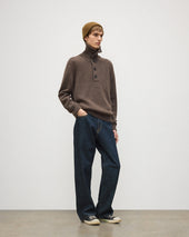 Douglas Button Neck Cashmere Jumper