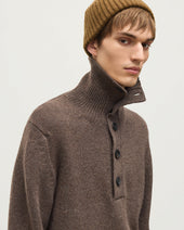 Douglas Button Neck Cashmere Jumper