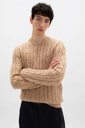 Donegal Cable Knit Camel Jumper