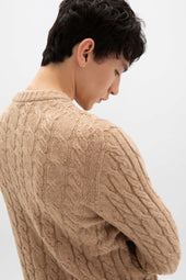 Donegal Cable Knit Camel Jumper