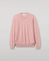Superfine Cashmere Pink Round Neck Jumper