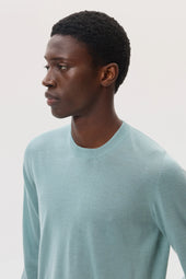 Superfine Cashmere Light Green Round Neck Jumper