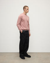 Superfine Cashmere Pink Round Neck Jumper