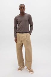 Superfine Cashmere V Neck Brown Jumper