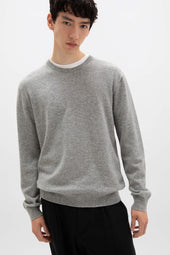 Classic Cashmere Grey Round Neck Jumper