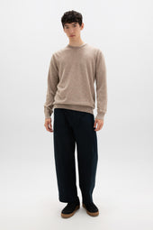 Light Brown Cashmere Round Neck Jumper