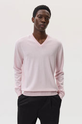 Classic Cashmere Pink V Neck Jumper