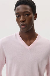 Classic Cashmere Pink V Neck Jumper