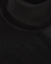 Fin Black Cashmere Roll Neck Jumper