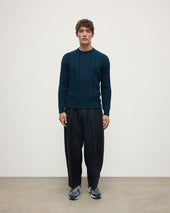 Aran Cable Dark Green Cashmere Jumper