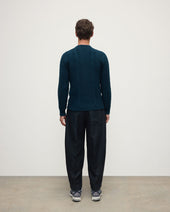 Aran Cable Dark Green Cashmere Jumper