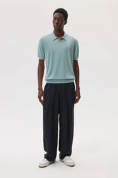Superfine Cashmere Light Green Polo Shirt