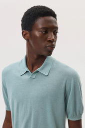 Superfine Cashmere Light Green Polo Shirt