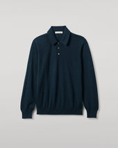 Bottle Green Superfine Cashmere Polo Shirt