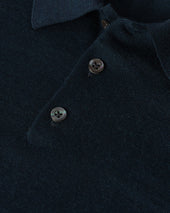 Bottle Green Superfine Cashmere Polo Shirt