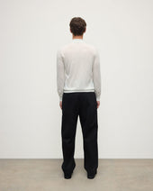 White Superfine Cashmere Polo Shirt