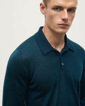 Bottle Green Superfine Cashmere Polo Shirt