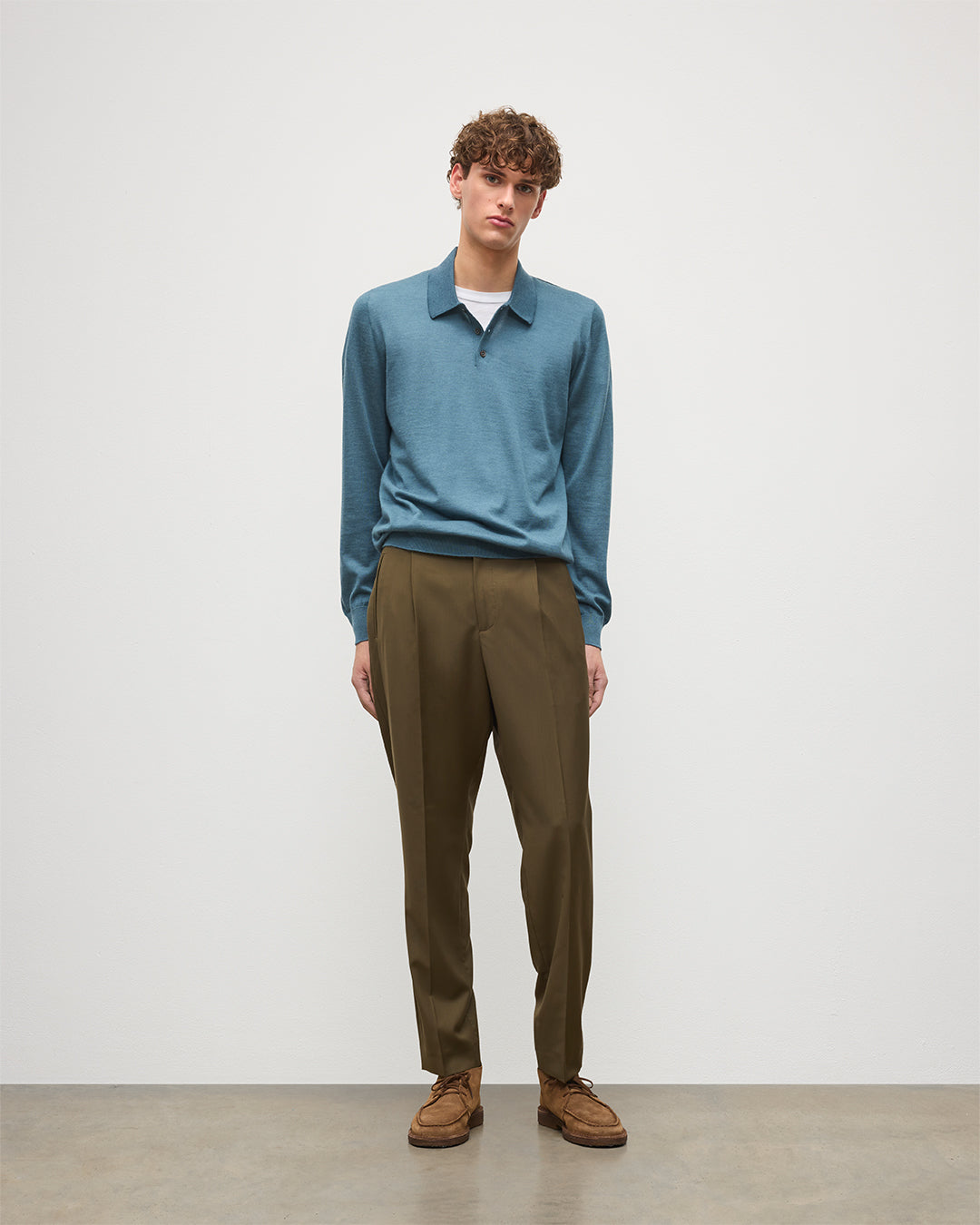 Fin Superfine Cashmere Polo Shirt