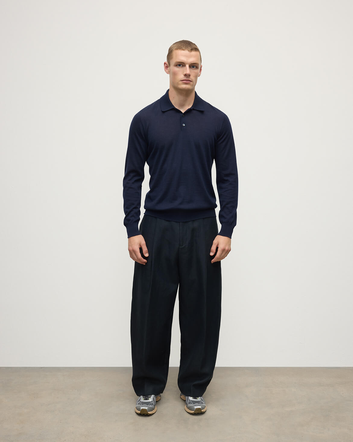 Fin Superfine Cashmere Polo Shirt