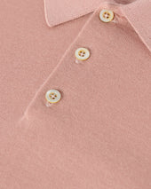 Pink Superfine Cashmere Polo Shirt