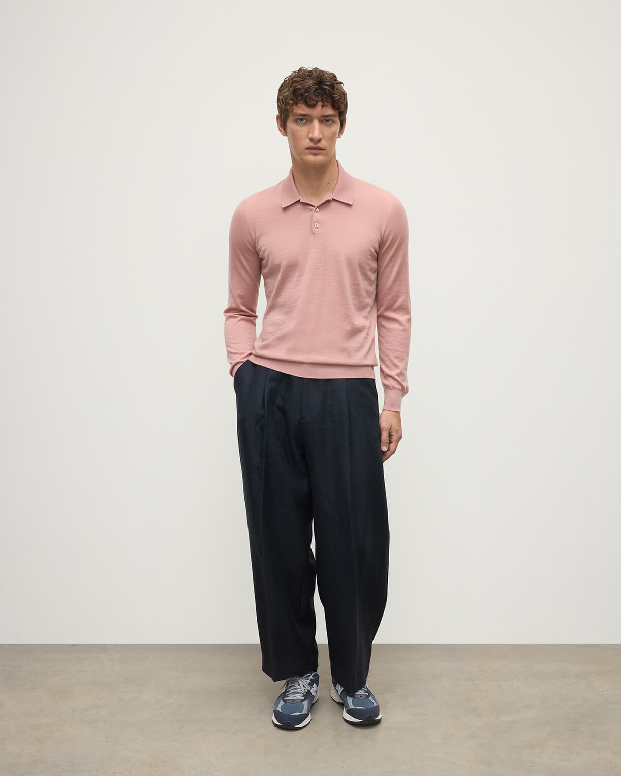 Superfine Cashmere Polo Shirt