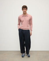 Pink Superfine Cashmere Polo Shirt