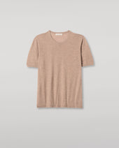 Boyd Light Brown Superfine Cashmere T-Shirt