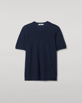 Dark Navy Superfine Cashmere T-Shirt