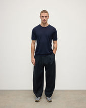 Dark Navy Superfine Cashmere T-Shirt