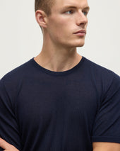 Dark Navy Superfine Cashmere T-Shirt